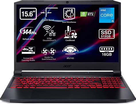 Portátil Acer Nitro 5 AN515 57 de 15 6 FHD con i5 11400H 16GB RAM