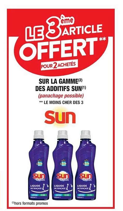 Offre La Gamme Des Additifs Sun Chez Cora