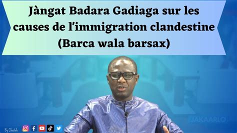 J Ngat Badara Gadiaga Sur Les Causes De L Immigration Clandestine