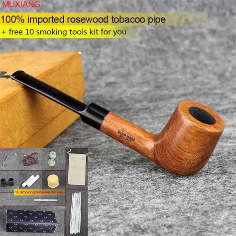 Aliexpress Buy Muxiang Imported Rosewood Tobacco Pipe Straight