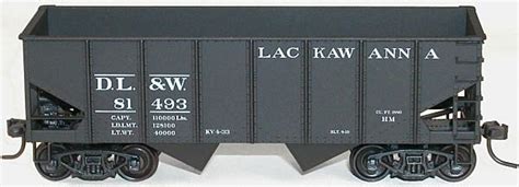 Accurail Usra 2 Bay 55 Ton Open Hopper Kit Delaware Lackawanna