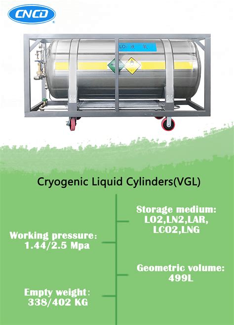 L Bar Horizontal Cryogenic Liquid Oxygen Nitrogen Argon Co Welded