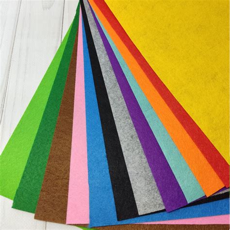 28 Hard Wool Felt Sheets 8 X 115 In Set Of Sheets Of Felt Etsy