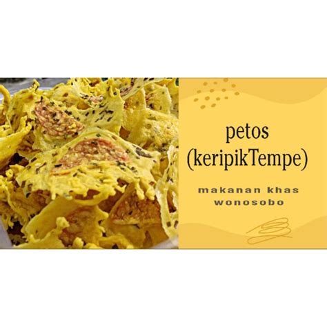 Jual Petos Kg Keripik Tempe Khas Wonosobo Shopee Indonesia