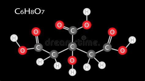 Formaci N De Mol Cula De Cido C Trico C H O Animaci N Esquem Tica
