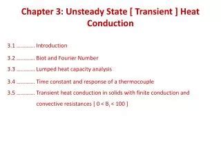 Ppt Chapter Unsteady State Conduction Powerpoint Presentation Free