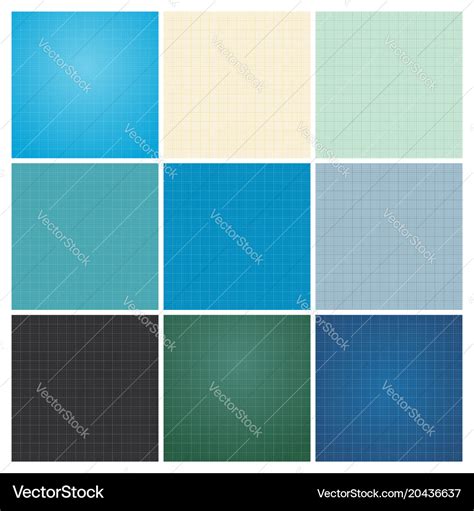 Set seamless blueprint background Royalty Free Vector Image