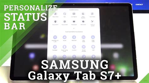 How To Adjust Notification Bar Icons On SAMSUNG Galaxy Tab S7