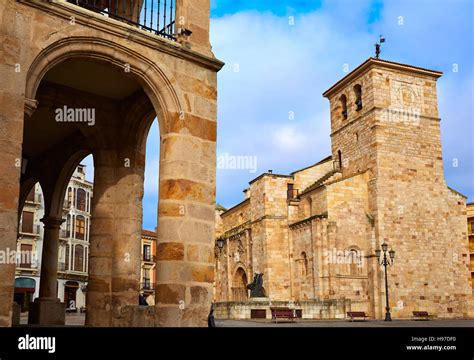 Zamora San Juan Church In Plaza Mayor At Spain Stock Photo Alamy