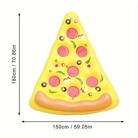 Dekaxid Giant Inflatable Pizza Pool Float Colorful And Durable Summer