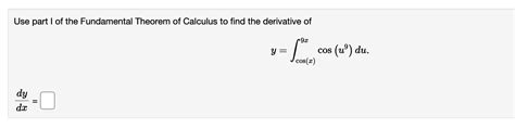 Solved Find The Derivative Of G X ∫5x9xu−7u 2duuse Part I