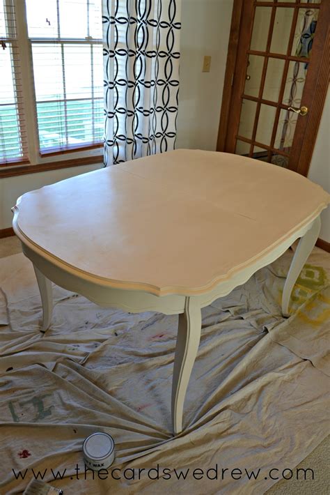 Chalk Paint Dining Room Table Upcycle Adventure The Cards We Drew