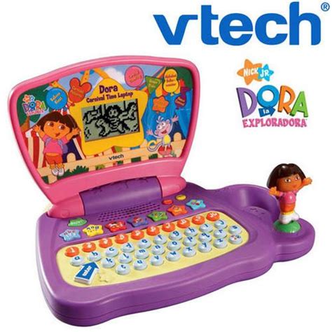 Vtech Dora Educational Computer With Dora Figure Joystick Moves In 4