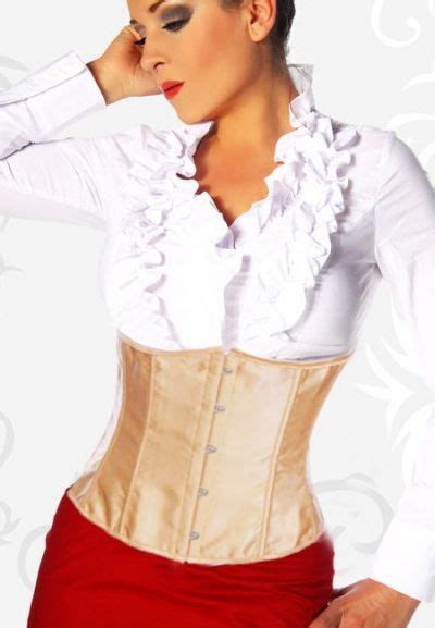 Gold Satin Underbust Corset T8162 Underbust Corset Underbust Waist