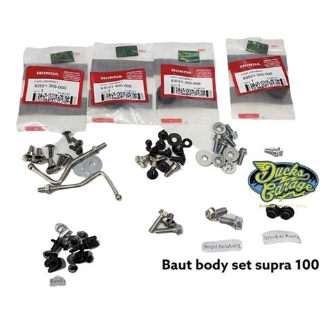 Jual Baut Baud Body Fullset Honda Supra Supra X 100 Fit Lama Xx V Di