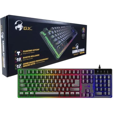 Teclado Genius Scorpion K Gaming Led Rgb Usb Semi Mec Nico