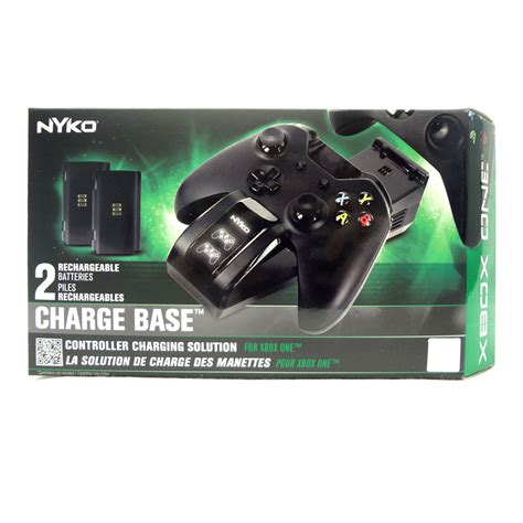 Base Cargadora Doble Para Control Xbox One Con Dos Baterias Nyko