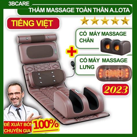 Mua Nệm Massage Toàn Thân Alota N24 Làm ấm Rung Xoa Bóp Kèm Máy Massage Lưng Và Máy Massage Chân