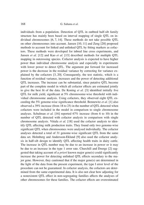 Solution The Efficiency Of Mapping Of Quantitative Trait Loci Using