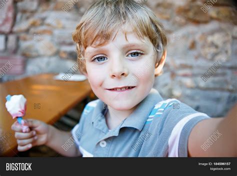 Kid Boy Taking Selfie Image Photo Free Trial Bigstock