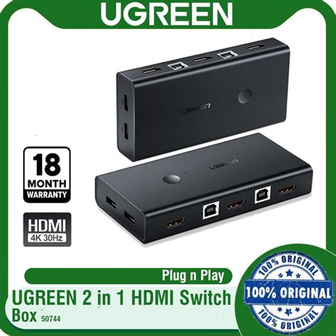 Jual Ugreen Hdmi Switch Box In Out Kvm Switching Shopee Indonesia