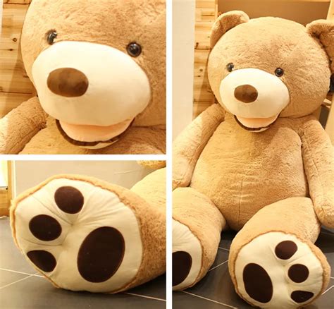 Big Size Super Unstuffed Big Soft Teddy Bear Skin Toy Giant Teddy Bear