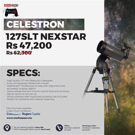 Celestron Nexstar 127slt Computerized Telescope Compact And