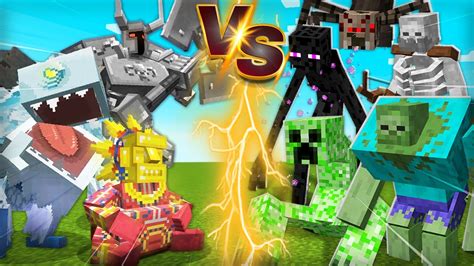 MOWZIE S MOBS Vs MUTANT CREATURES BEAST EPIC BATTLE In Minecraft