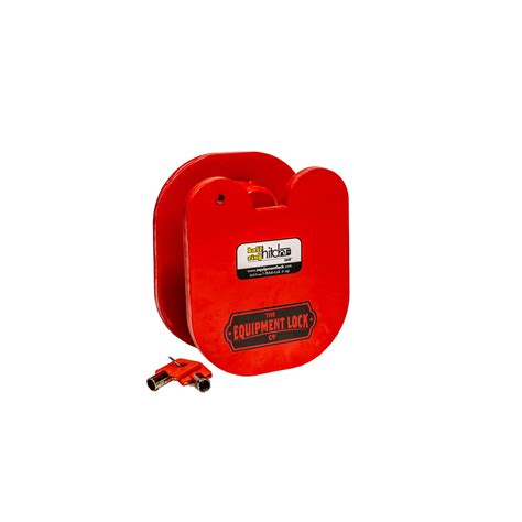 Equipment Lock Co. Ball and Ring Hitch Lock, Keyed-Alike, Model# BRHL