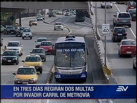 Invasores Del Carril De Metrov A Recibir N Sanciones A Partir De Febrero