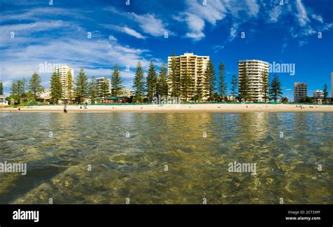 Coolangatta Beach from the Sea at Coolangatta, Gold Coast, Australia ...