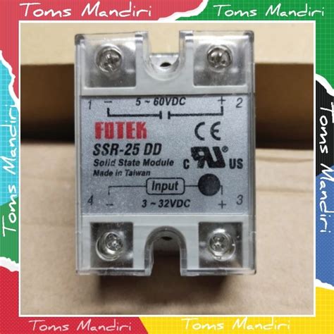 Jual Solid State Relay Fotek Ssr 25 DD Ssr 25Dd 25 Amper Shopee