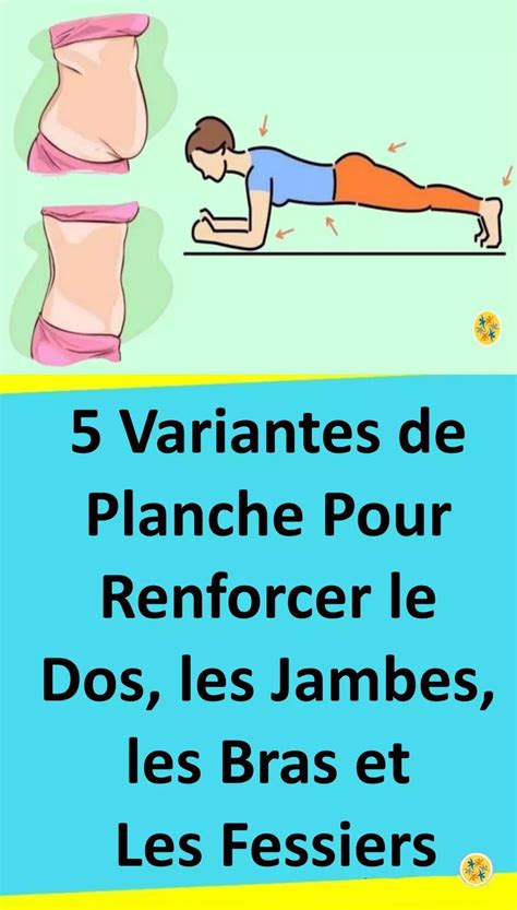 5 Formes De Planche Pour Un Ventre Fin Des Bras Et Des Hanches