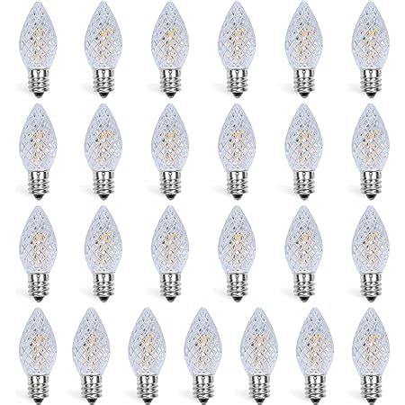 Yimilite C Christmas Light Bulbs Pack Shatterproof Replacement Led