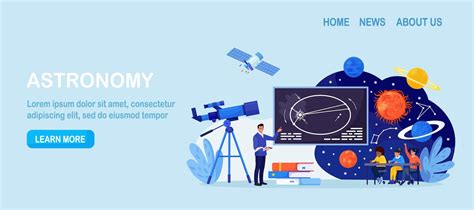 Premium Vector Astronomy Astronomical Observation Pupils At Astronomy