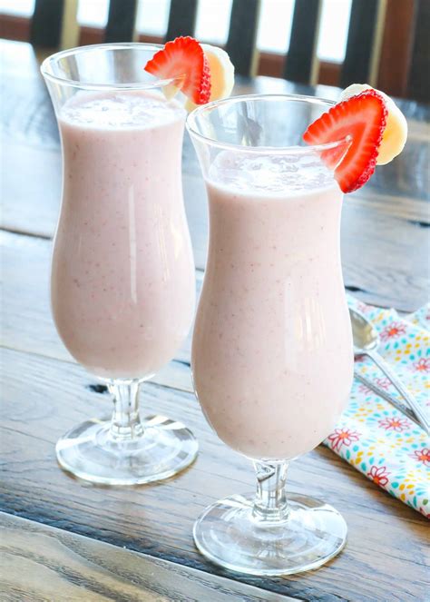 Healthy Strawberry Banana Milkshake Chocolate With Grace