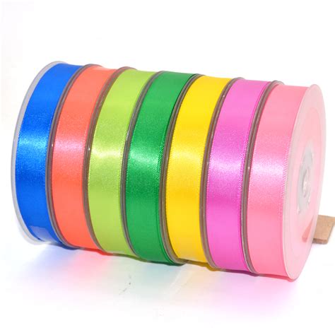 1 Inch 25mm Wide Double Sided 100 Yard Satin Ribbon Roll Gordon Ribbons