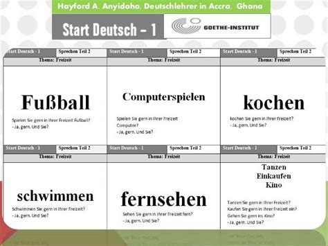 A1 Deutsch Test Goethe Institut Pdf DE Goethe