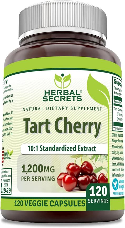 Nature S Truth Tart Cherry Extract Capsules 1200 Mg 90 Count Non Gmo And Gluten