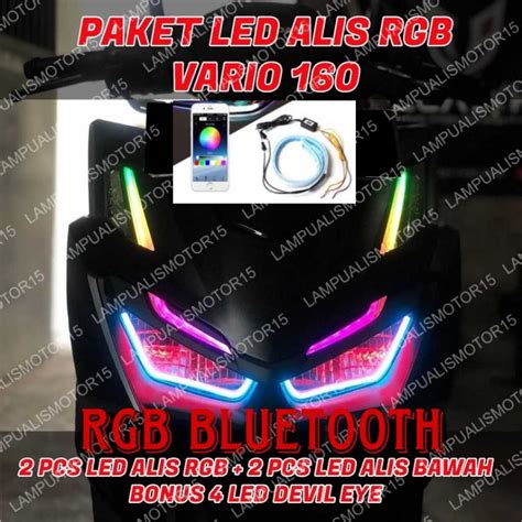 Jual Promo Paket Lampu Alis Running Rgb Bluetooth Sein Running Khusus