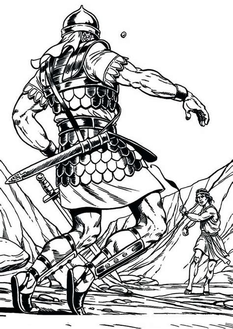 Free Printable Coloring Pages David And Goliath - Coloring Home