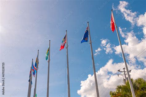 flags of the caribbean Stock Photo | Adobe Stock