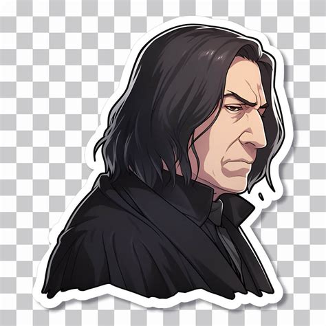 Harry Potter Severus Snape Pensive Sticker - PNG Download