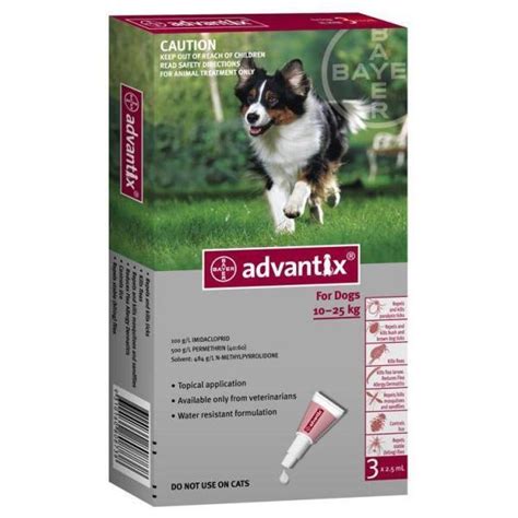 Advantix Dogs 10 25kg Red Box Of 4 Large Pet Plus