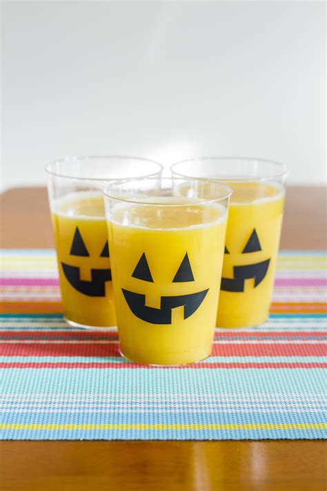 Diy Carved Pumpkin Face Glasses Pumpkin Punch Recipe