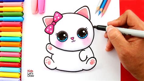 Dibujos De Gatos Tiernos Fáciles