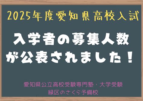 【2024年度】愛知県公立高校入試の合格ボーダーラインと合否判定！ 名古屋市緑区の学習塾 愛知県公立高校受験専門 個別指導さくら予備校