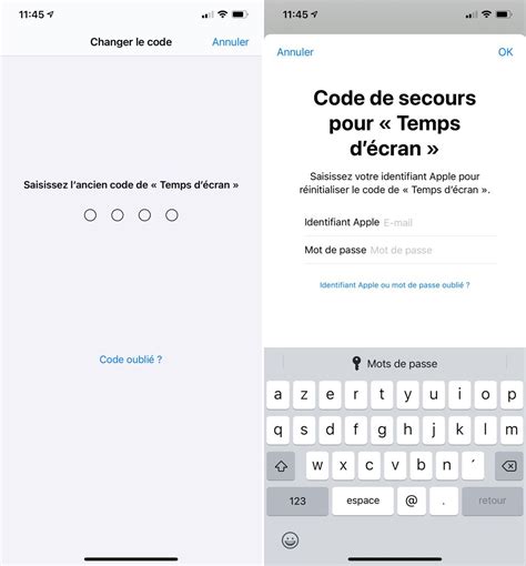 Temps D Cran Sur Iphone Comment Changer Facilement Un Code Pin