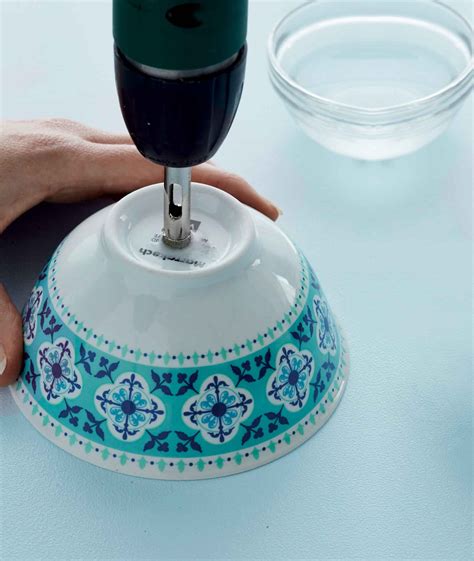 How to make ceramic drill bowl lights | DIY Blog