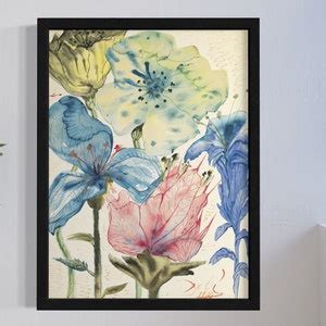 Salvador Dali Fleurs Canvas Wall Art Print Wildflower Print